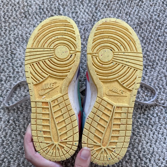 Nike Dunks Kids Colorful Sneakers - Red, Purple, Green - Picture 4 of 6